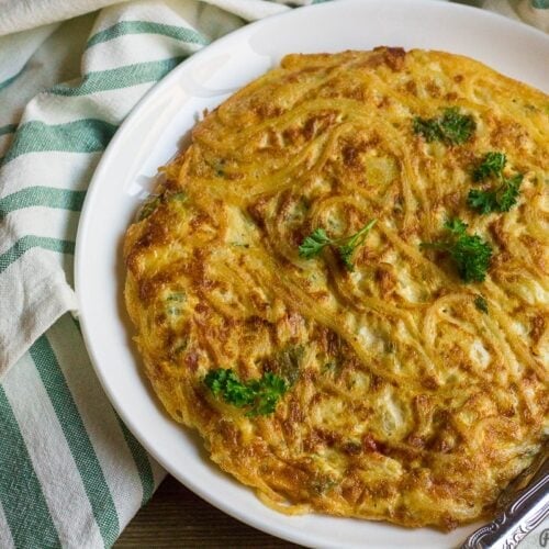 Spaghetti Omelette Recipe- Good For Breakfast 