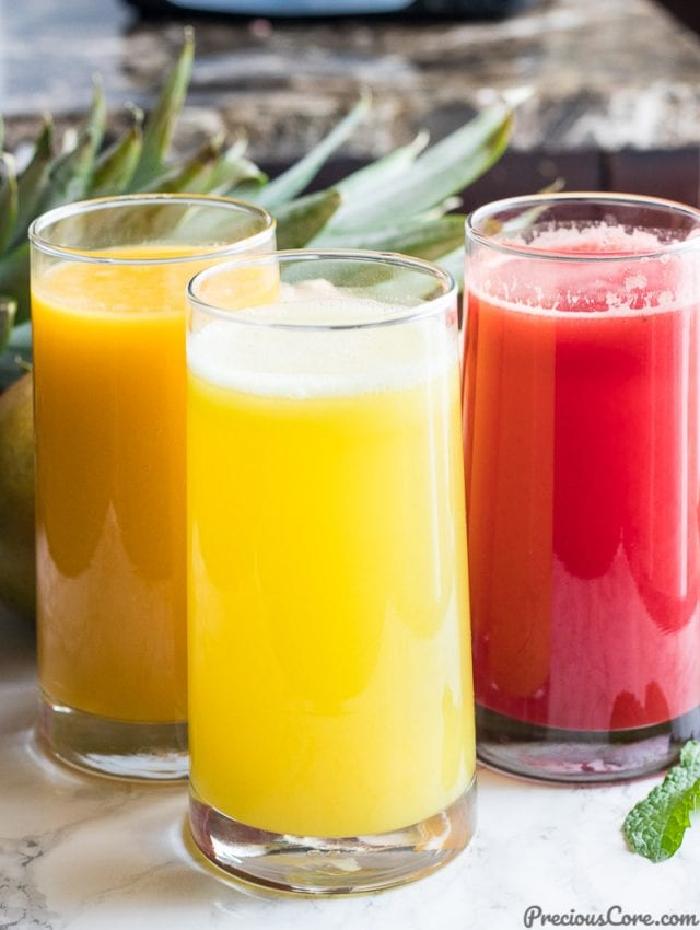 3 HEALTHY JUICE RECIPES (VIDEO) Precious Core