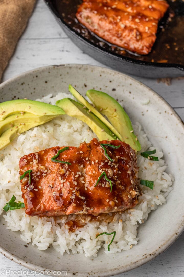 Pan Fried Teriyaki Salmon Precious Core