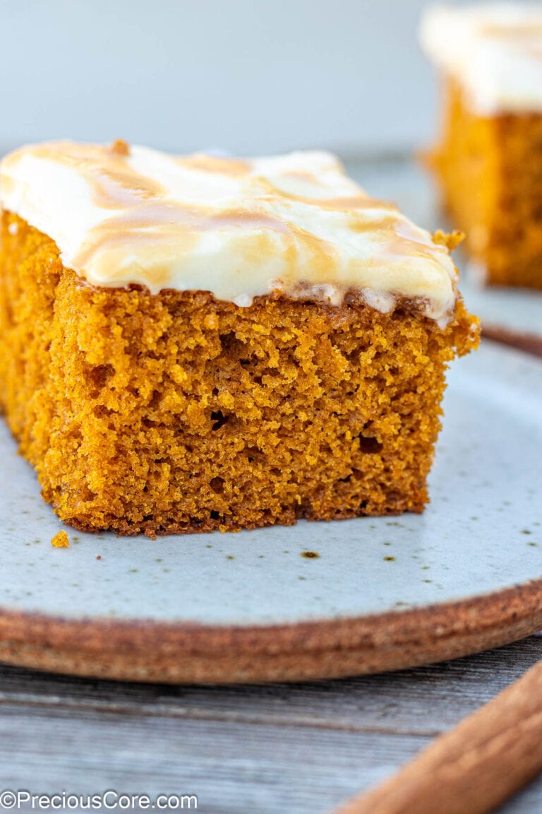 Pumpkin Cake With Cream Cheese Frosting | Precious Core