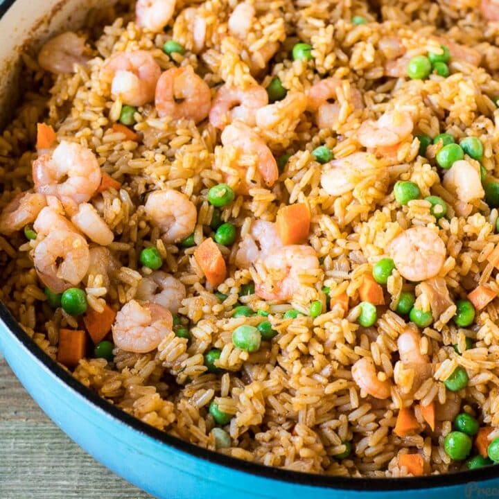 Jollof Rice With Shrimp 