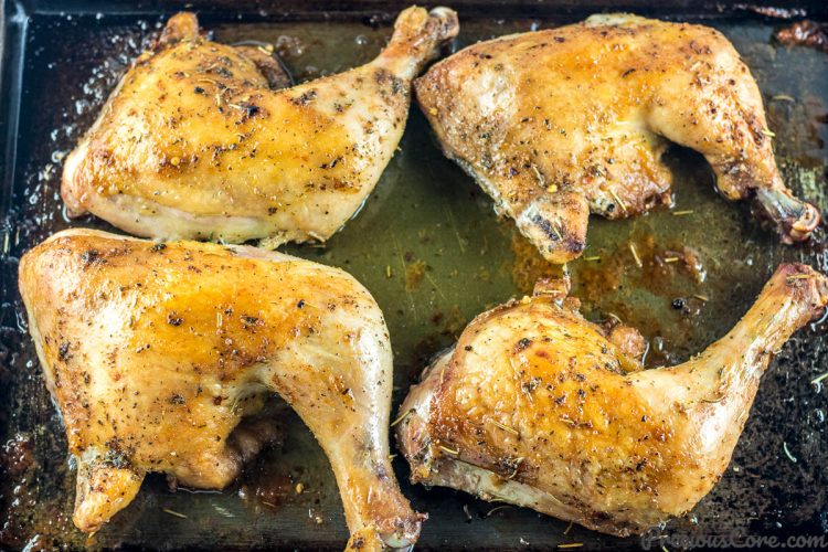 BAKED CHICKEN LEG QUARTERS | Precious Core