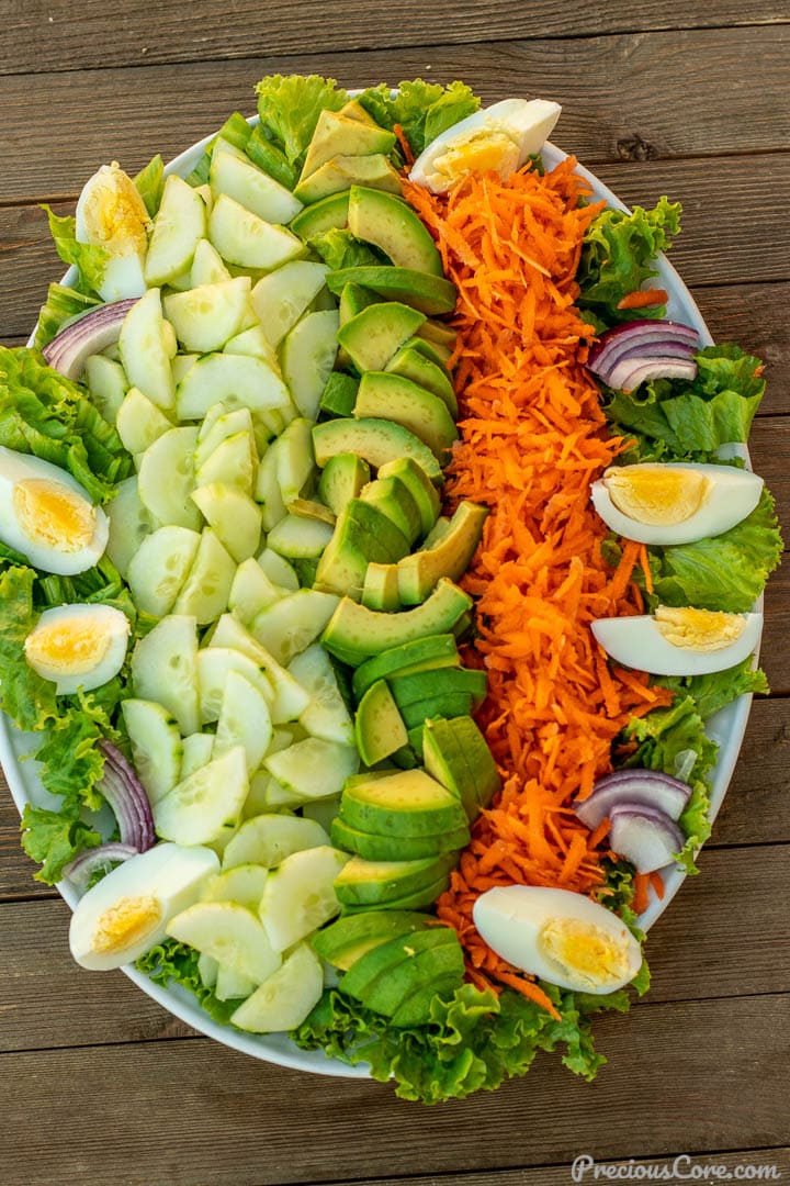 LETTUCE SALAD / With Easy Lemon Dressing/ Perfect Salad for Family!