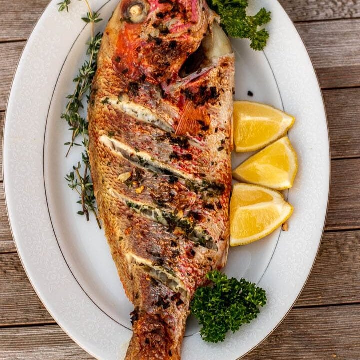 Grilled Whole Red Snapper (Oven Grilled) | Precious Core