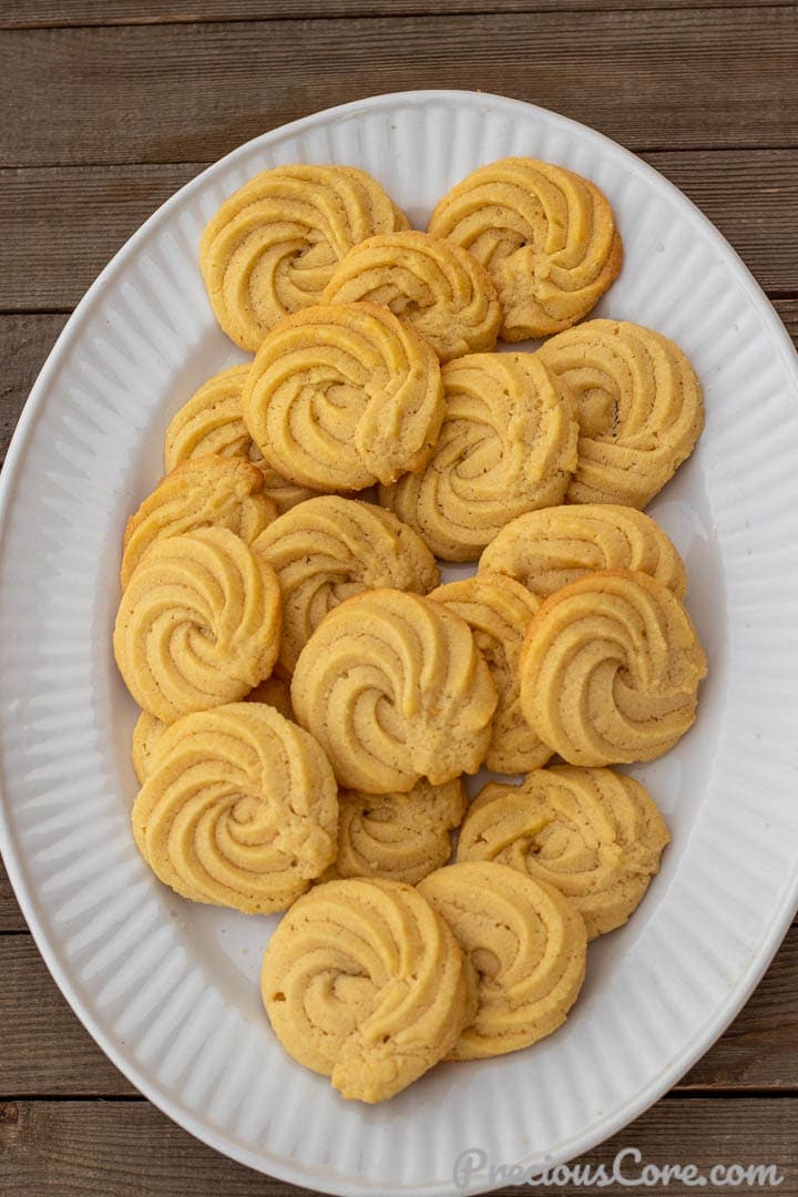Vanilla Bean Danish Butter Cookies