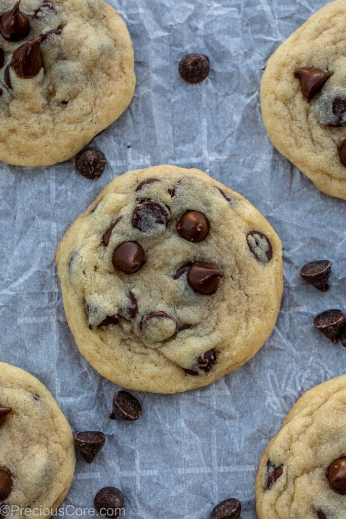 Easiest Chocolate Chip Cookies | Precious Core