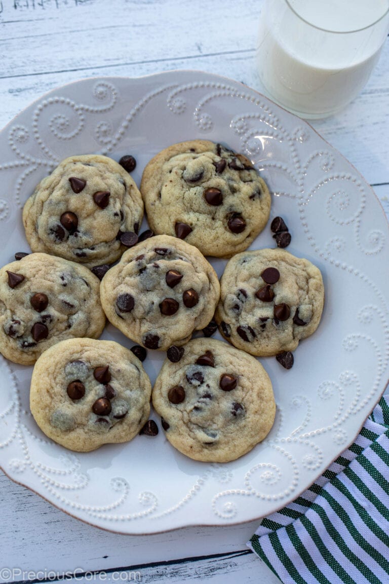 Easiest Chocolate Chip Cookies | Precious Core