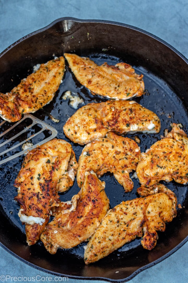 Pan Seared Chicken Tenders | Precious Core