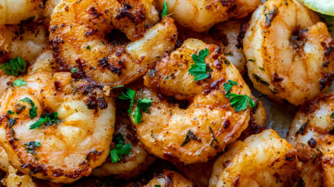 Pan Seared Shrimp (Cast Iron Shrimp) - Dr. Davinah's Eats