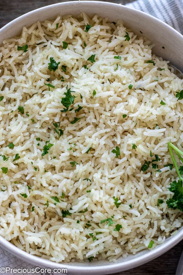 Garlic Herb Rice | Precious Core