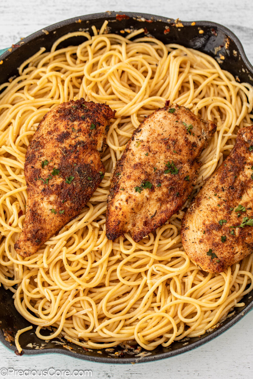 Garlic Butter Chicken Pasta | Precious Core