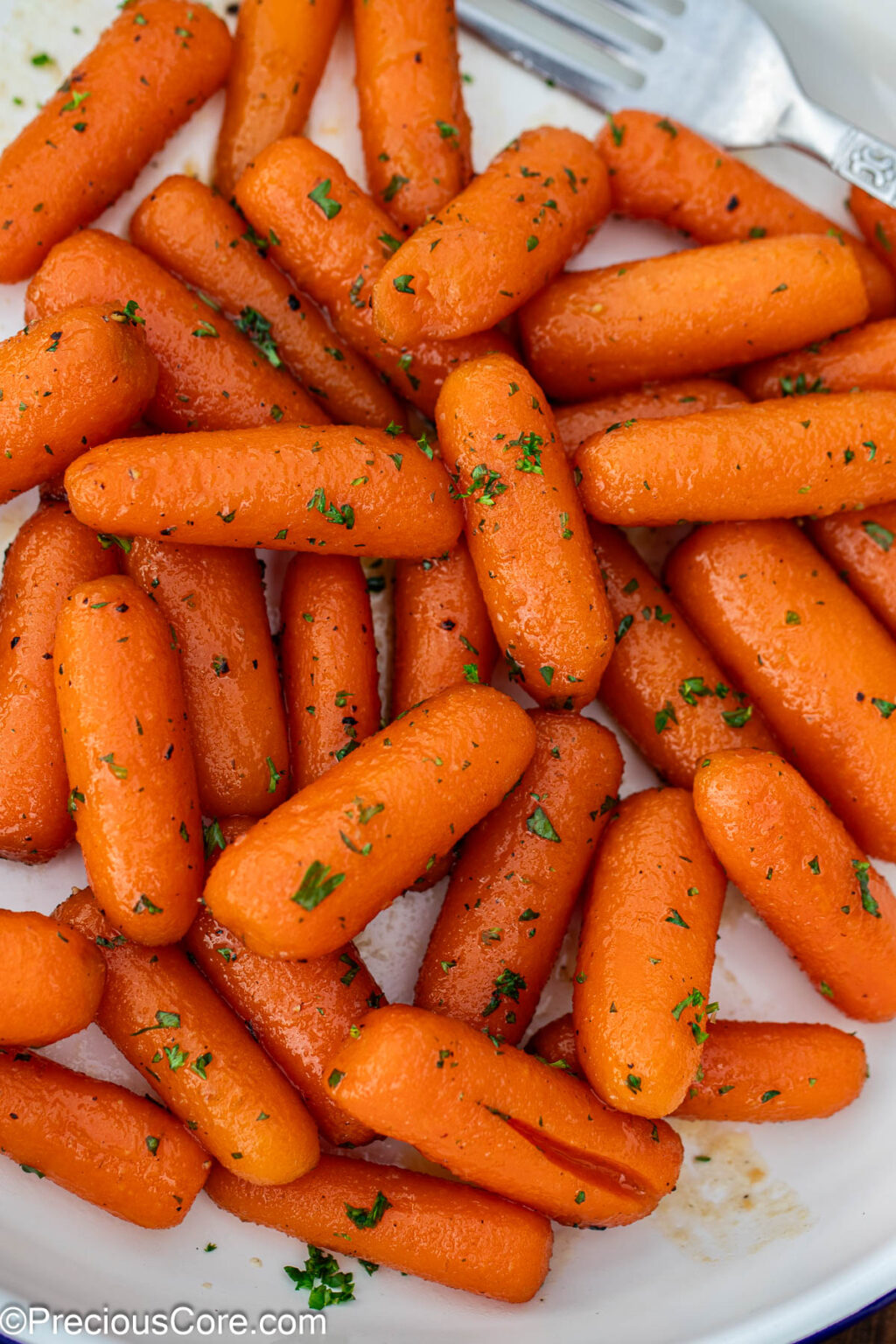 Brown Sugar Honey Glazed Carrots Precious Core 