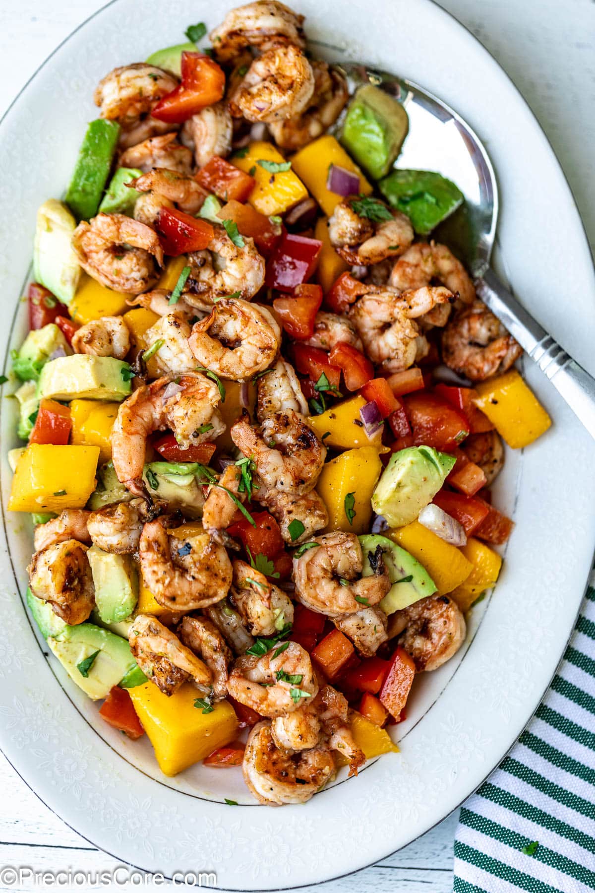 Tossed Mango Shrimp Salad.