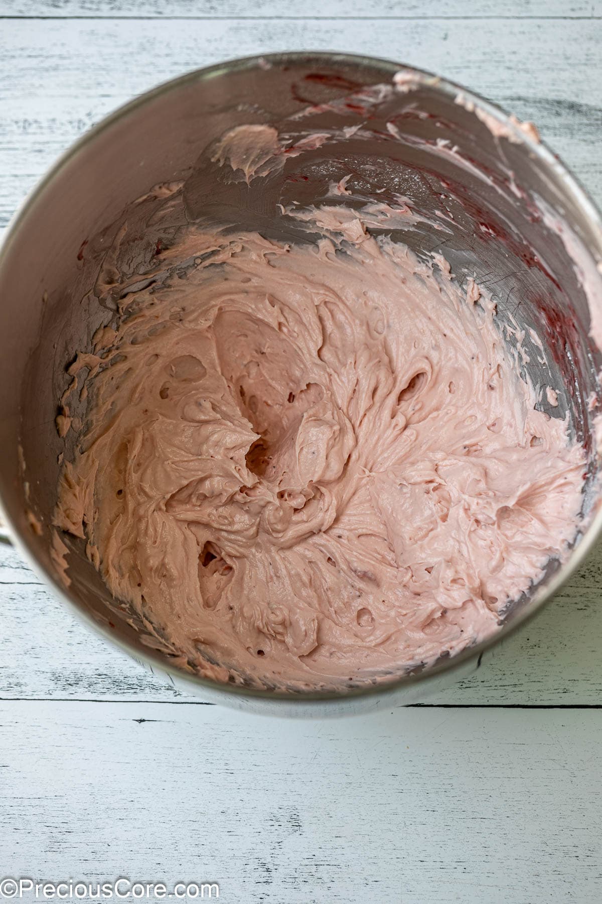 Strawberry cream cheese frosting.