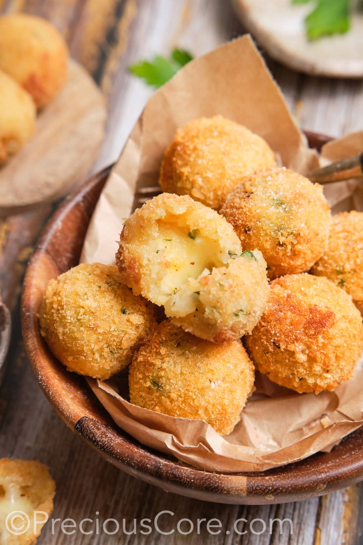 The perfect homemade potato cheese balls.